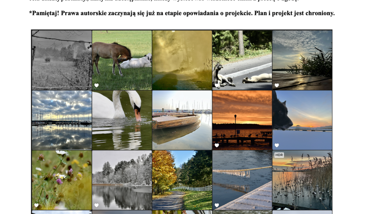Cykl w odcinkach z nagrodami :) Zapraszam.